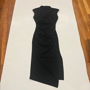 Nikki Lund Black Sleeveless Dress Side Slit Size Smal